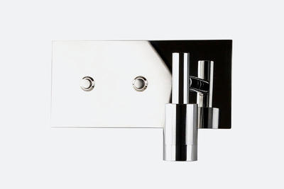 Stainless steel side wall lights with double light source
